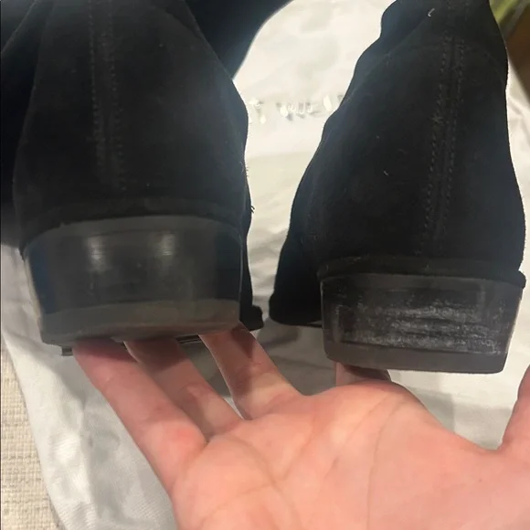 Stuart Weitzman Lowland Suede Thigh High Boots - Picture 4 of 5